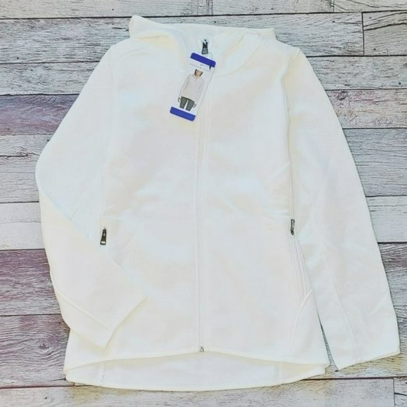 NWT Andrew Marc Cozy Hi-Low Soft Fleece Full Zip Hooded Jacket - Picture 5 of 10